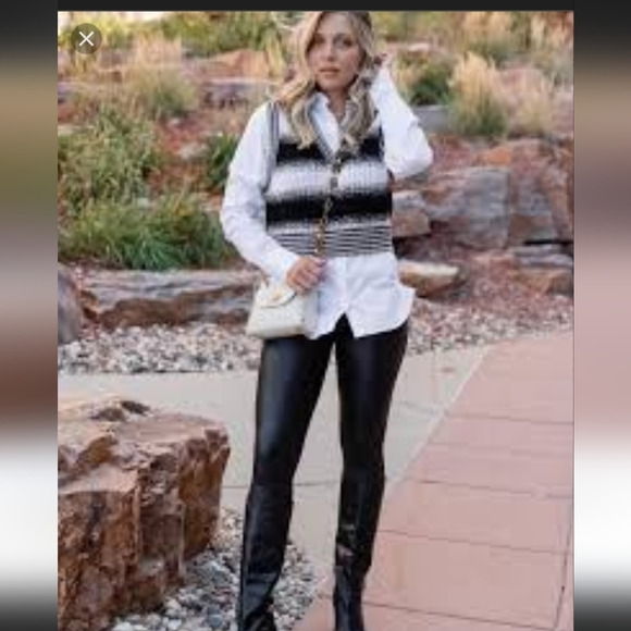 Veronica Beard Spear Mixed-Media  Vest  And Shirt  NWOT - Picture 15 of 16